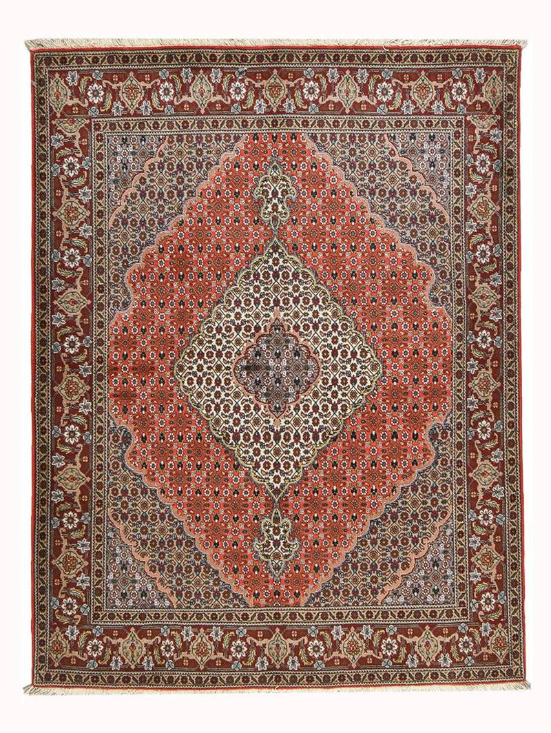 Täbriz - 40 Raj Teppich 153x205cm - Perserteppich - mehrfarbig