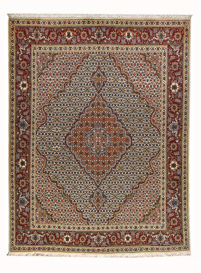Täbriz - 40 Raj Teppich 153x200cm - Perserteppich - mehrfarbig