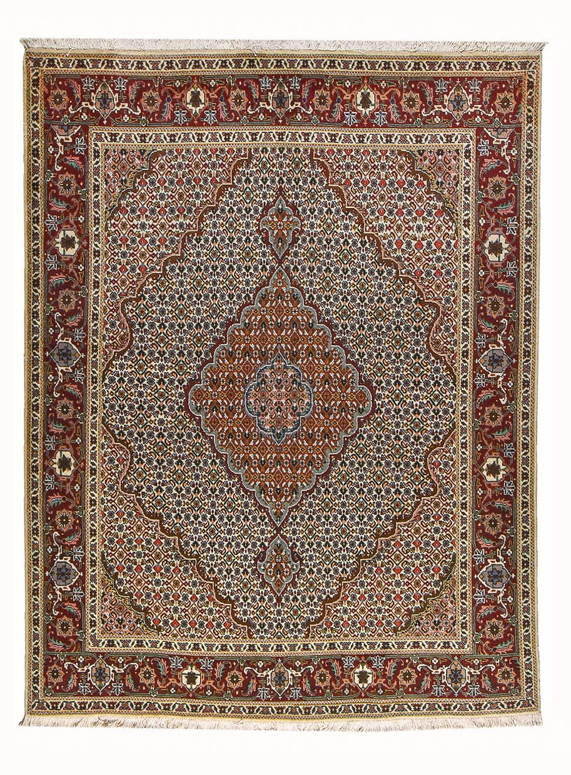 Täbriz - 40 Raj Teppich 153x200cm - Perserteppich - mehrfarbig