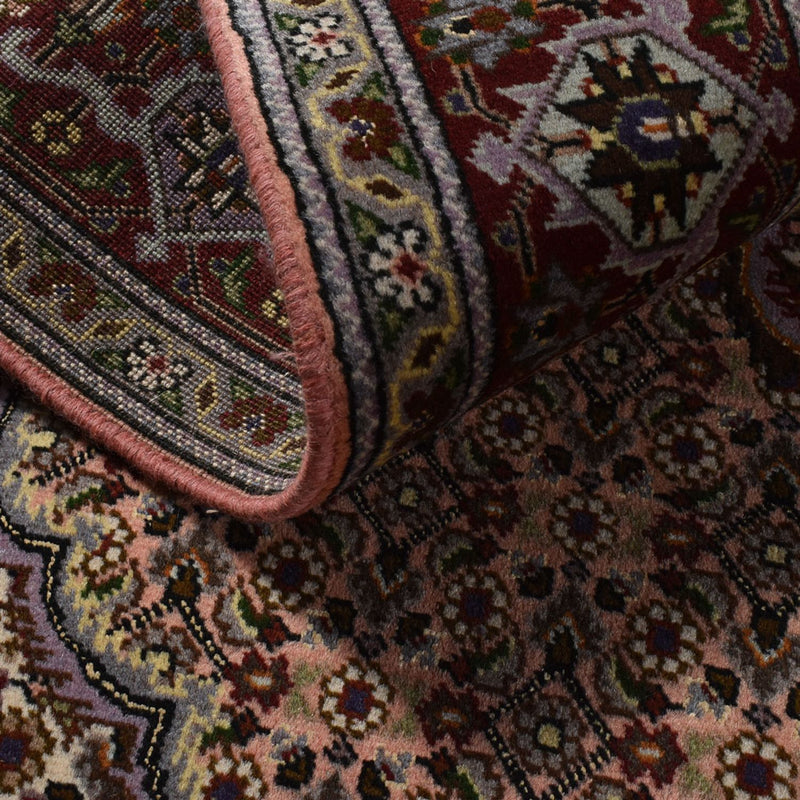 Täbriz - 40 Raj Teppich 150x202cm - Perserteppich - hellbraun