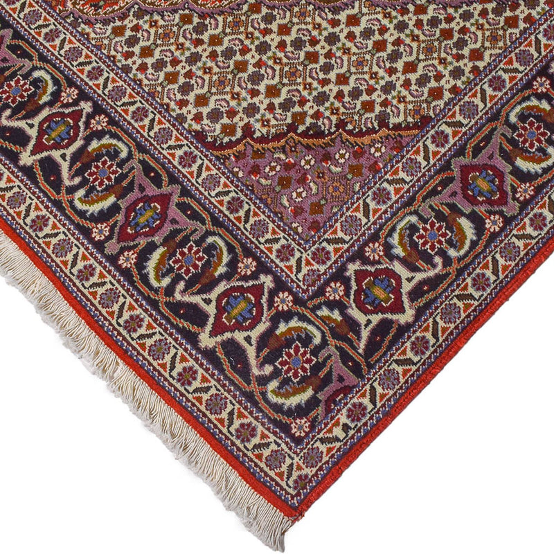 Täbriz - 40 Raj Teppich 151x201cm - Perserteppich - rot