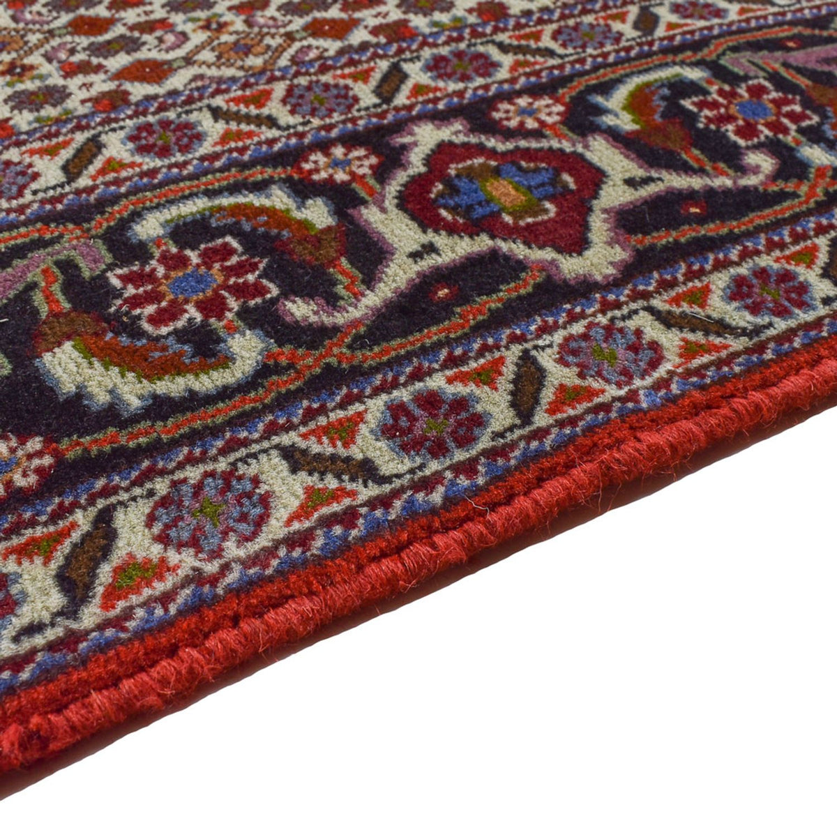 Täbriz - 40 Raj Teppich 151x201cm - Perserteppich - rot