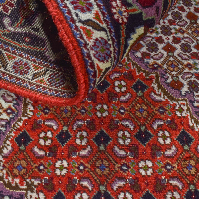Täbriz - 40 Raj Teppich 151x201cm - Perserteppich - rot