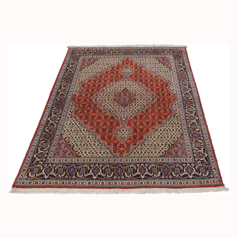 Täbriz - 40 Raj Teppich 151x201cm - Perserteppich - rot