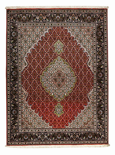 Täbriz - 40 Raj Teppich 148x200cm - Perserteppich - rot