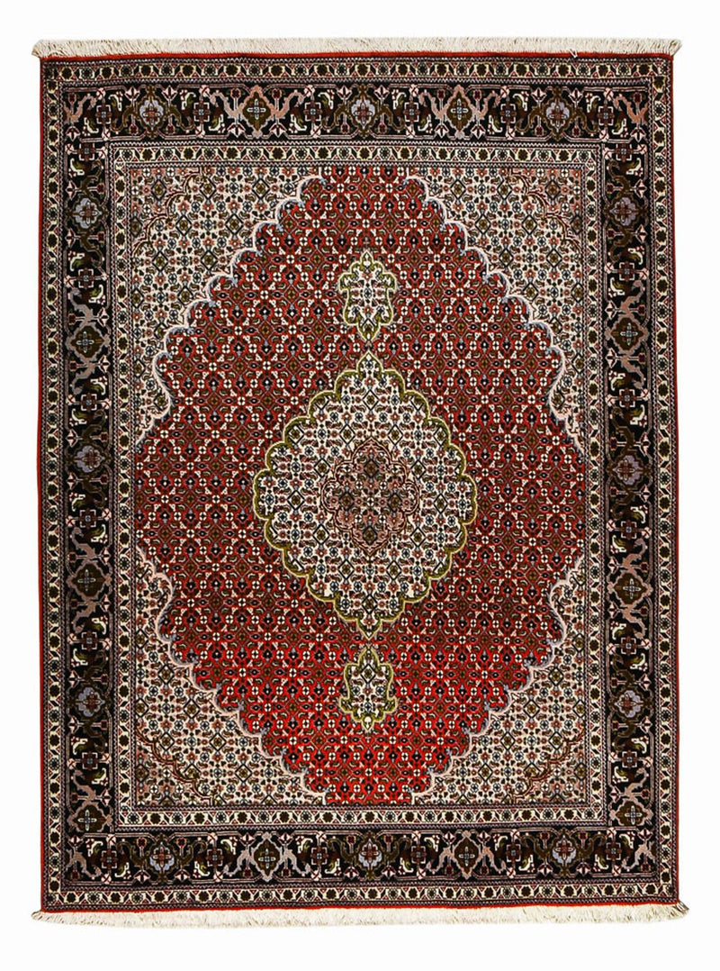 Täbriz - 40 Raj Teppich 148x200cm - Perserteppich - rot