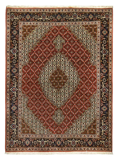 Täbriz - 40 Raj Teppich 152x202cm - Perserteppich - mehrfarbig