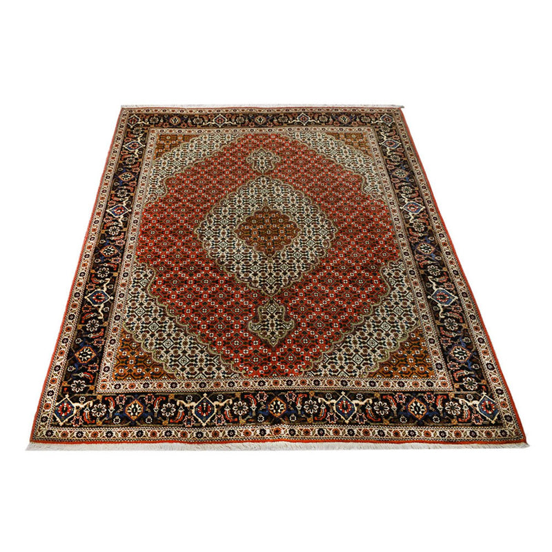 Täbriz - 40 Raj Teppich 152x202cm - Perserteppich - mehrfarbig