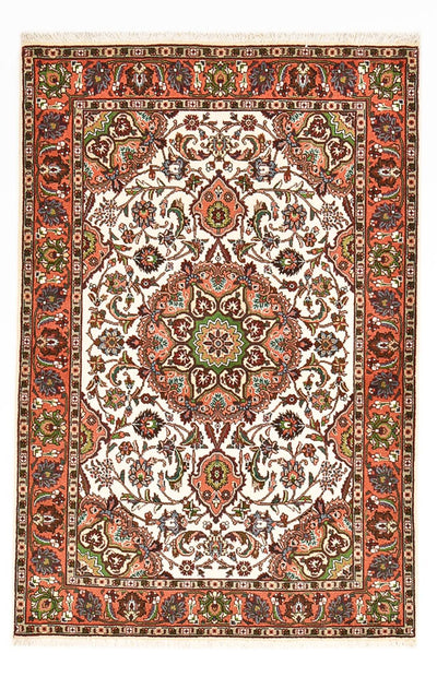 Täbriz - 40 Raj Teppich 105x156cm - Perserteppich - mehrfarbig