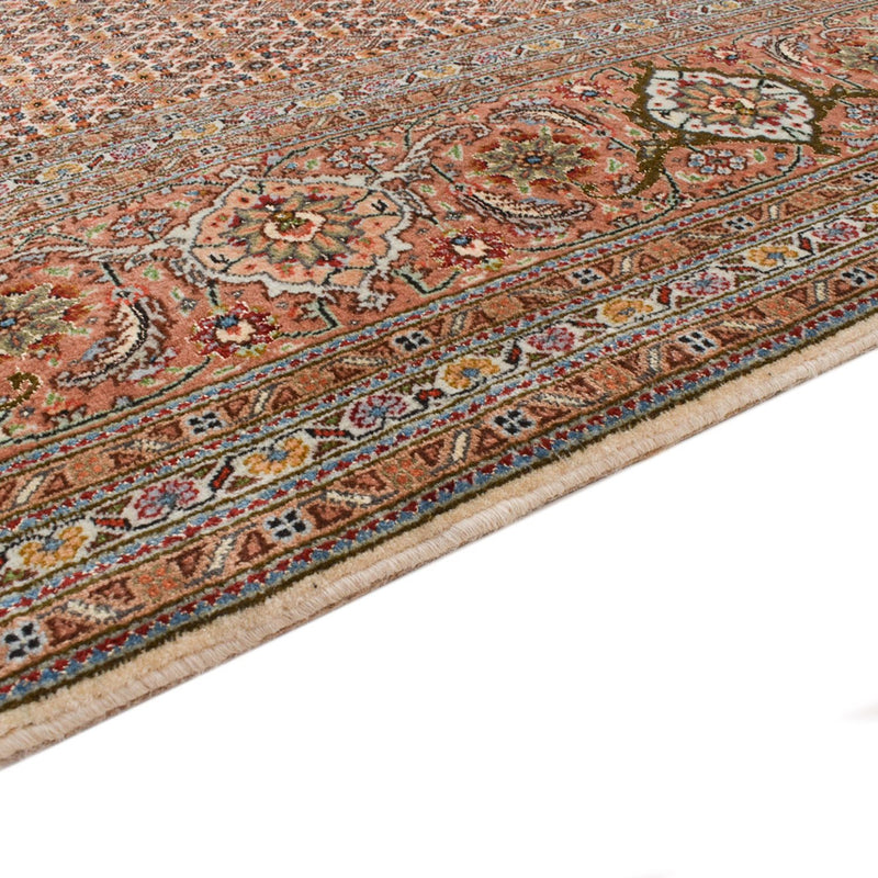 Täbriz - 50 Raj Teppich 200x403cm - Perserteppich - hellbraun