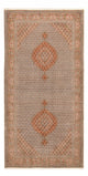Täbriz - 50 Raj Teppich 201x408cm - Perserteppich - hellbraun
