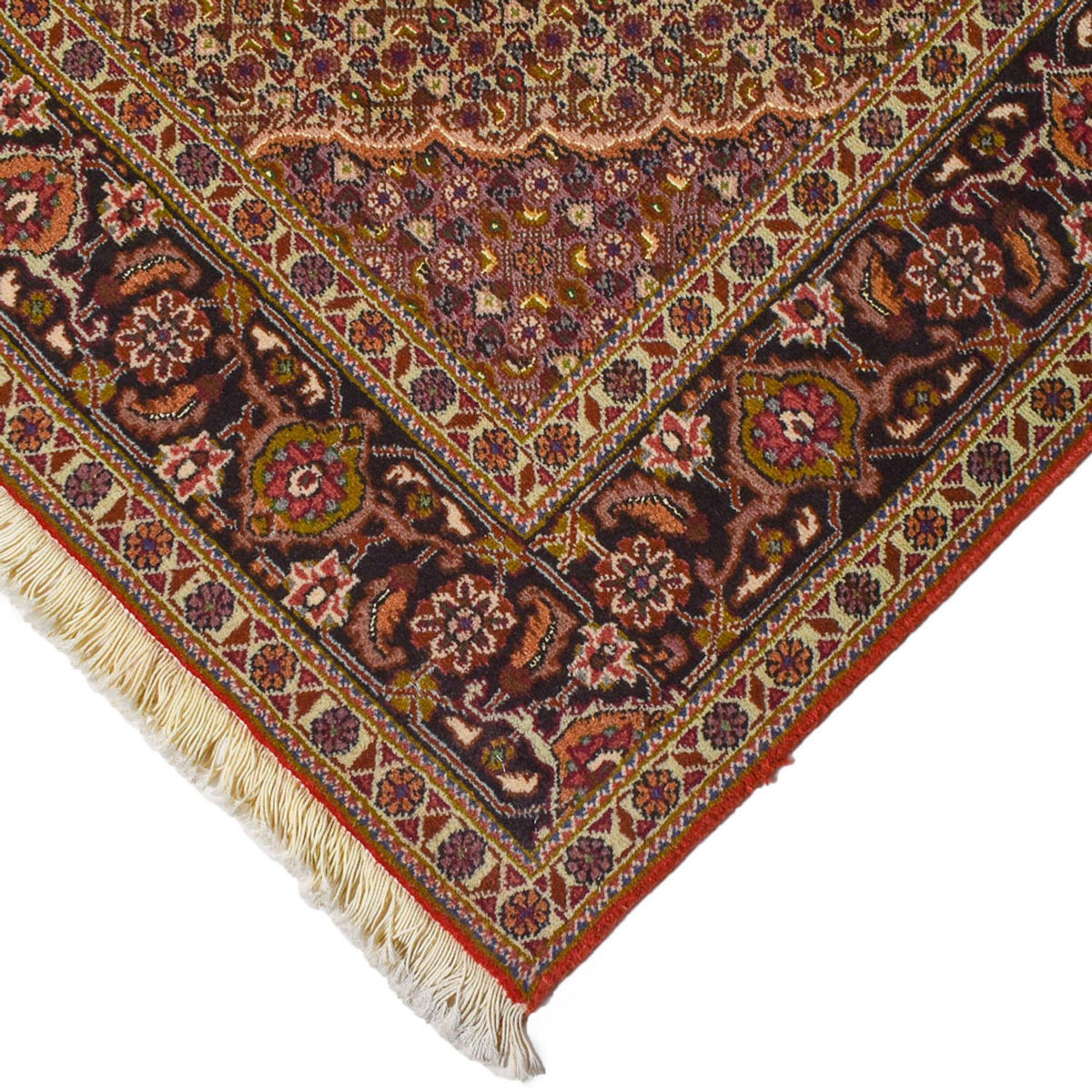 Täbriz - 40 Raj Teppich 156x204cm - Perserteppich - rot
