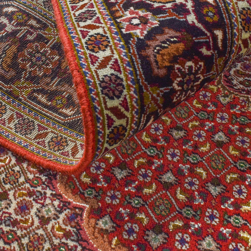 Täbriz - 40 Raj Teppich 156x204cm - Perserteppich - rot