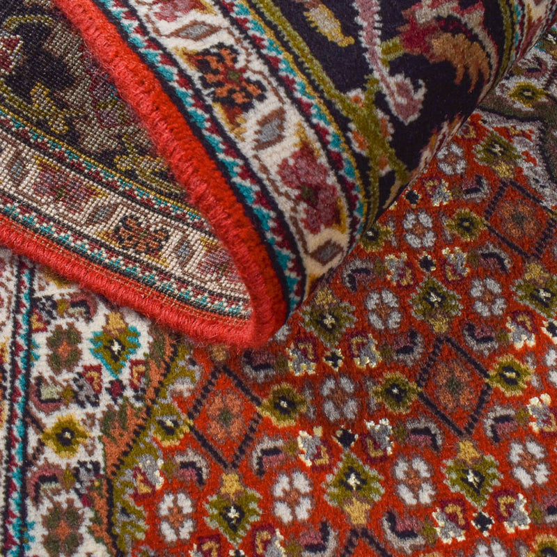 Täbriz - 40 Raj Teppich 150x205cm - Perserteppich - rot