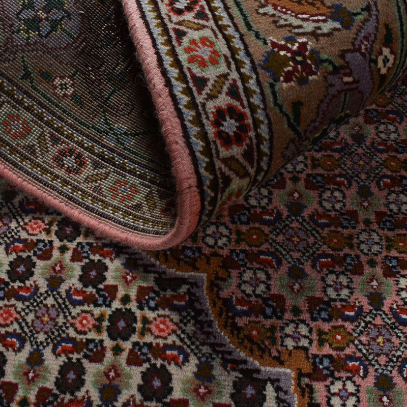 Täbriz - 40 Raj Teppich 155x190cm - Perserteppich - hellrot