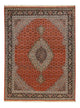 Täbriz - 40 Raj Teppich 155x205cm - Perserteppich - rot