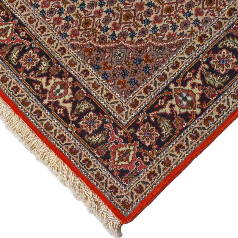 Täbriz - 40 Raj Teppich 155x205cm - Perserteppich - rot
