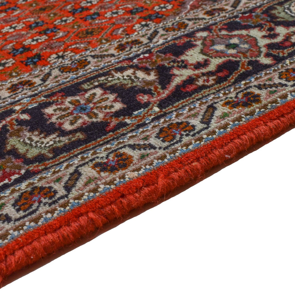 Täbriz - 40 Raj Teppich 155x205cm - Perserteppich - rot