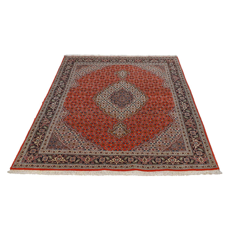Täbriz - 40 Raj Teppich 155x205cm - Perserteppich - rot