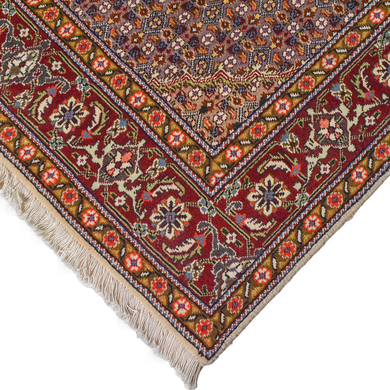 Täbriz - 40 Raj Teppich 153x210cm - Perserteppich - sand