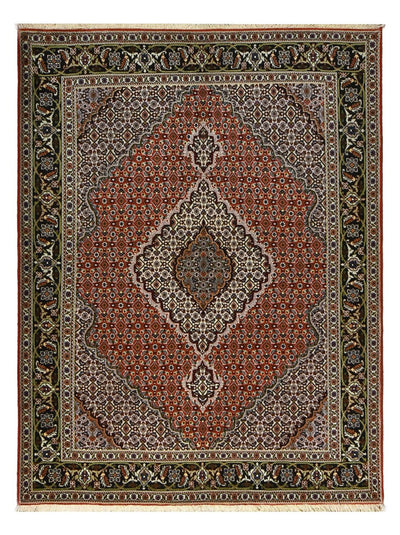 Täbriz - 40 Raj Teppich 152x200cm - Perserteppich - rost