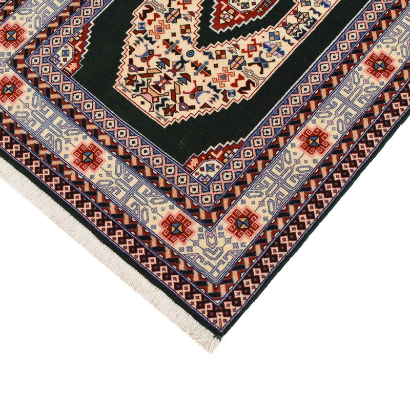 Täbriz - 60 Raj Teppich 74x372cm - Perserteppich - dunkelblau