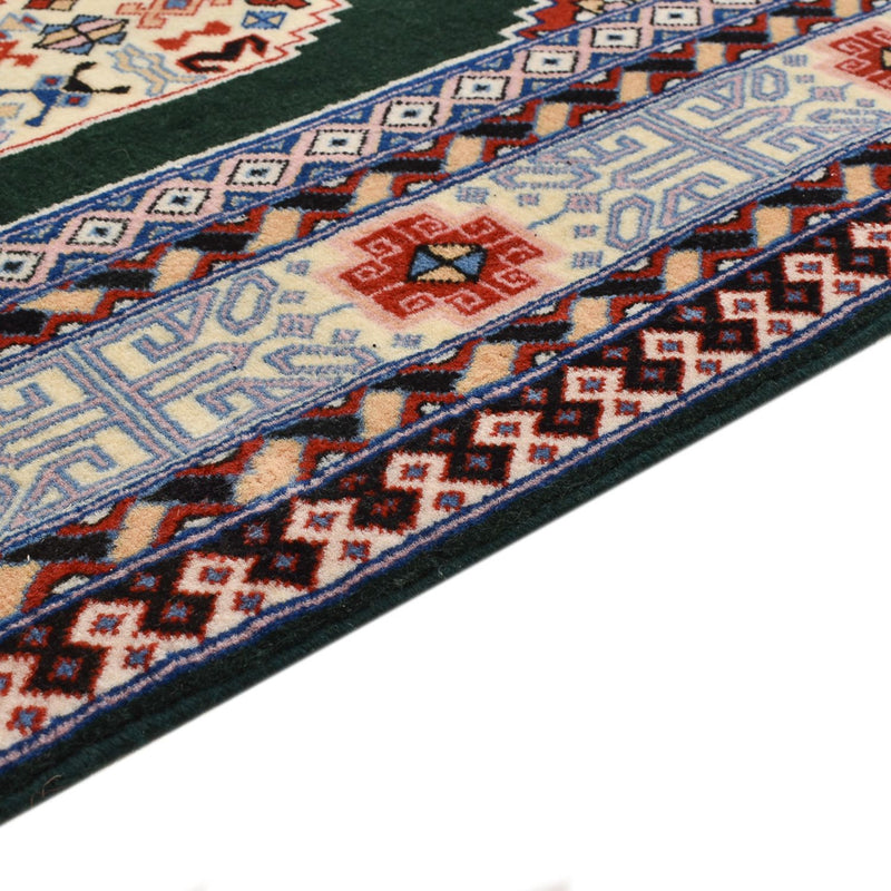 Täbriz - 60 Raj Teppich 74x372cm - Perserteppich - dunkelblau