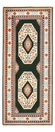 Täbriz - 50 Raj Teppich 77x182cm - Perserteppich - dunkelblau