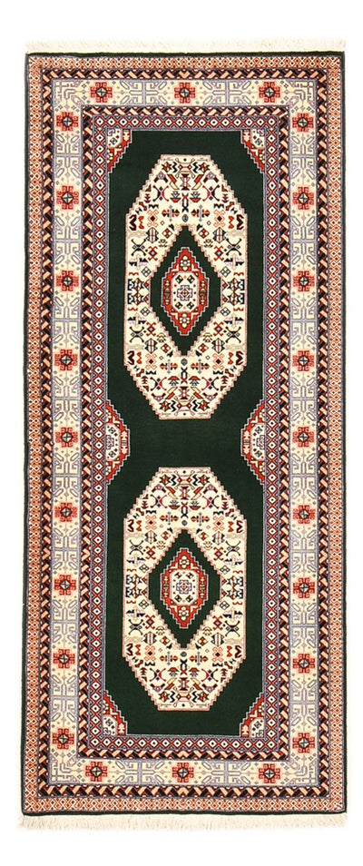 Täbriz - 50 Raj Teppich 75x182cm - Perserteppich - dunkelblau
