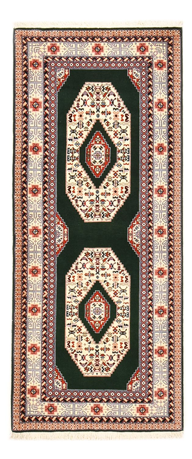 Täbriz - 50 Raj Teppich 75x182cm - Perserteppich - dunkelblau