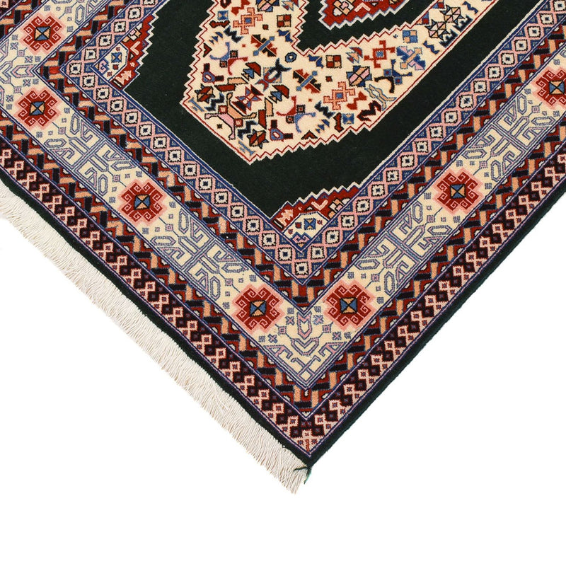 Täbriz - 60 Raj Teppich 75x370cm - Perserteppich - dunkelblau