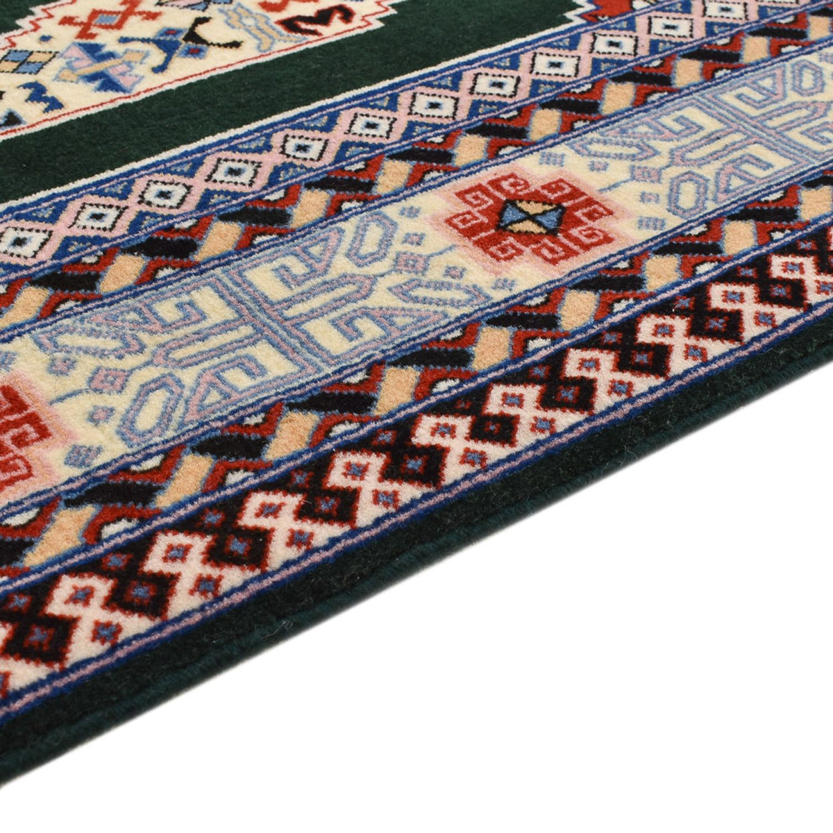 Täbriz - 60 Raj Teppich 75x370cm - Perserteppich - dunkelblau