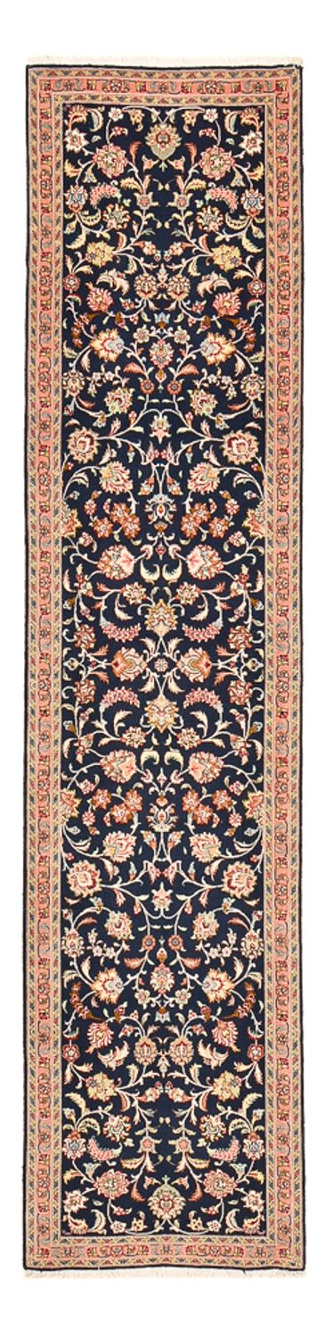 Täbriz - 60 Raj Teppich 68x300cm - Perserteppich - dunkelblau