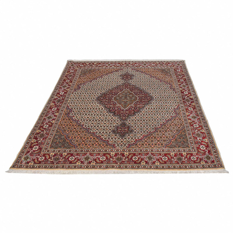 Täbriz - 40 Raj Teppich 154x198cm - Perserteppich - sand