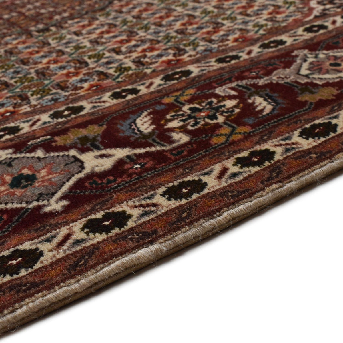 Täbriz - 40 Raj Teppich 156x203cm - Perserteppich - hellbraun
