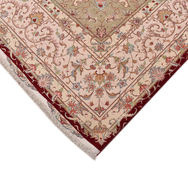 Täbriz - 60 Raj Teppich 251x359cm - Perserteppich - rot