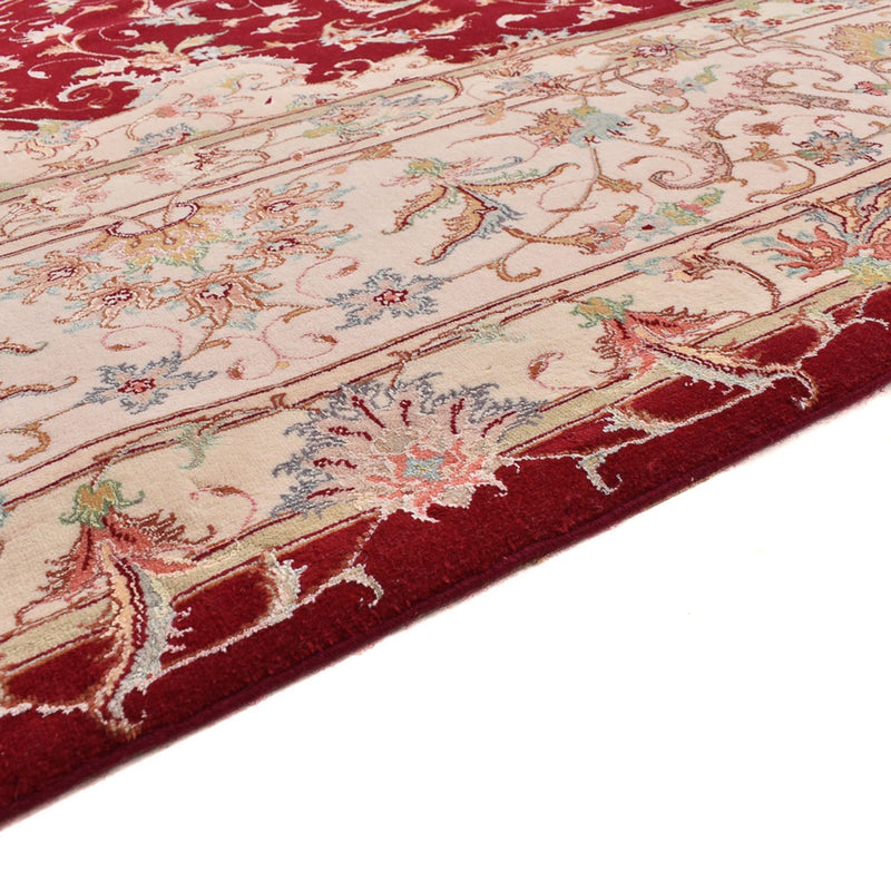 Täbriz - 60 Raj Teppich 251x359cm - Perserteppich - rot