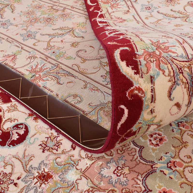 Täbriz - 60 Raj Teppich 251x359cm - Perserteppich - rot