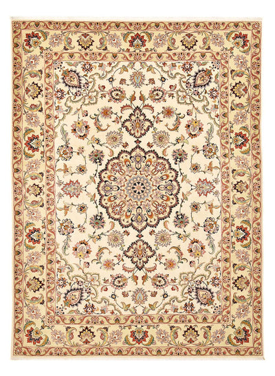Täbriz - 40 Raj Teppich 260x362cm - Perserteppich - beige