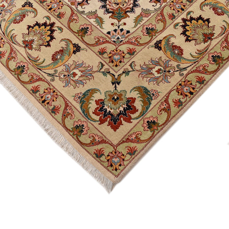 Täbriz - 40 Raj Teppich 260x362cm - Perserteppich - beige