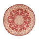Täbriz - 60 Raj Teppich 200x200cm - Perserteppich - rot