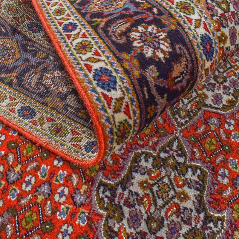 Täbriz - 40 Raj Teppich 147x207cm - Perserteppich - rot