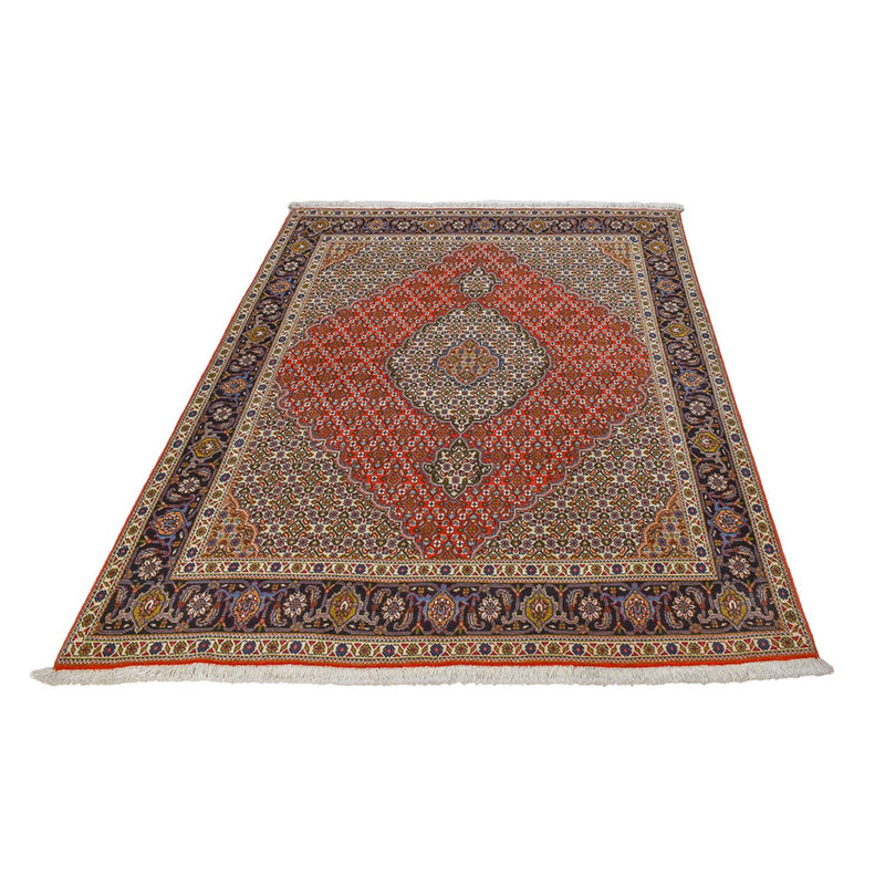 Täbriz - 40 Raj Teppich 147x207cm - Perserteppich - rot