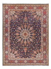 Täbriz - 40 Raj Teppich 297x400cm - Perserteppich - dunkelblau – product image