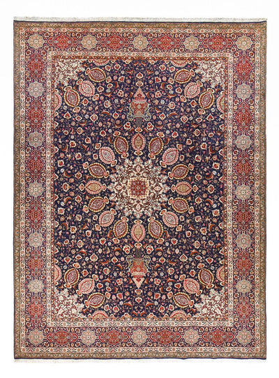 Täbriz - 40 Raj Teppich 297x400cm - Perserteppich - dunkelblau