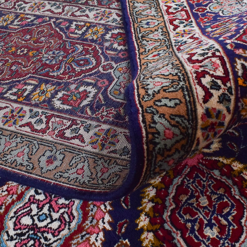 Täbriz - 40 Raj Teppich 297x400cm - Perserteppich - dunkelblau
