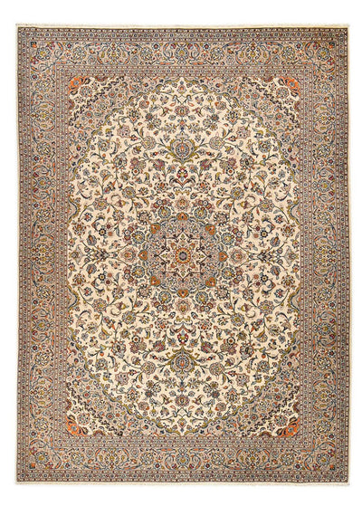 Keshan Teppich 254x353cm - Perserteppich - sand