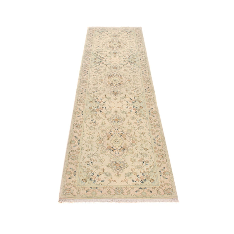 Täbriz - 60 Raj Teppich 84x310cm - Perserteppich - sand