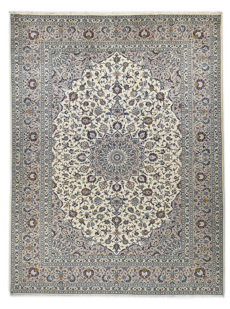 Keshan Teppich 250x340cm - Perserteppich - grau