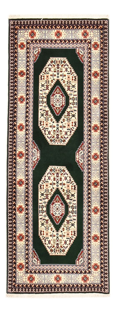 Täbriz - 50 Raj Teppich 74x202cm - Perserteppich - dunkelblau